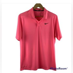 Nike Golf Pink Polo Performance Collard Shirt